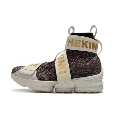 Nike Erkek Lebron 15 Lifestyle Bej Rengi / Kahve Basketbol Ayakkabısı Türkiye - PI2GI6BS